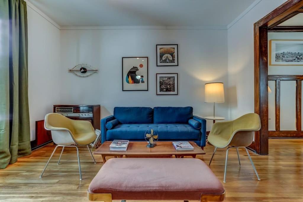 Luxe Mid-Century Styled Historic Townhouse #1 Villa Detroit Luaran gambar