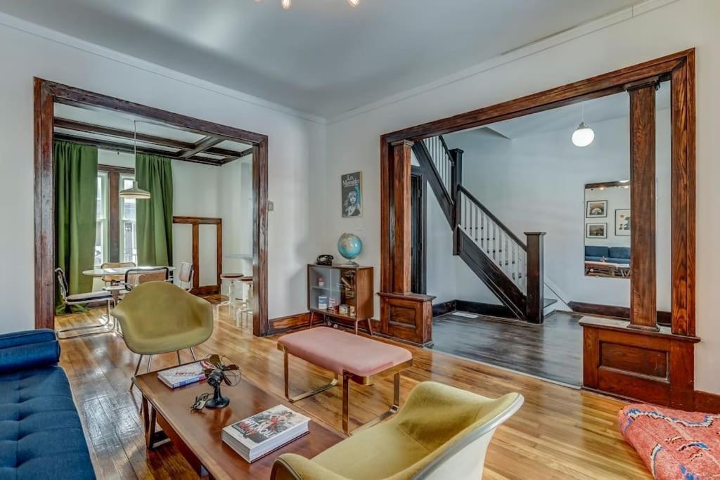 Luxe Mid-Century Styled Historic Townhouse #1 Villa Detroit Luaran gambar